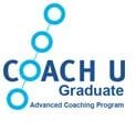 A logo for the coach u graduate program.